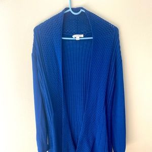 Blue Cardigan - long